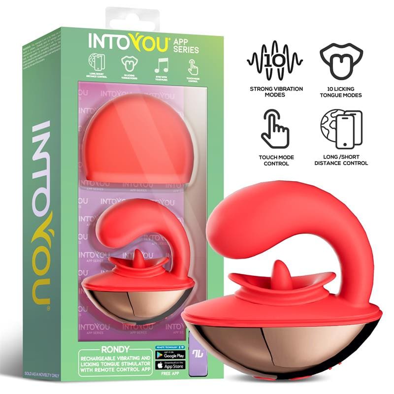 INTOYOU APP SERIES Rondy Estimulador con Vibración y Lengua con App