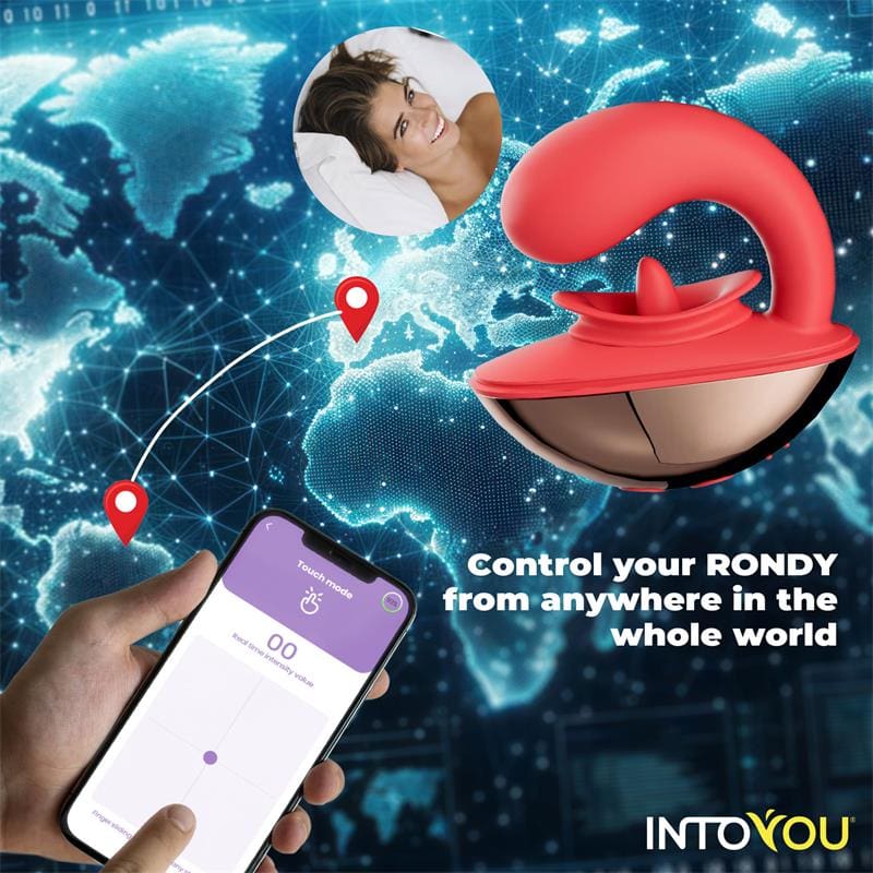 INTOYOU APP SERIES Rondy Estimulador con Vibración y Lengua con App