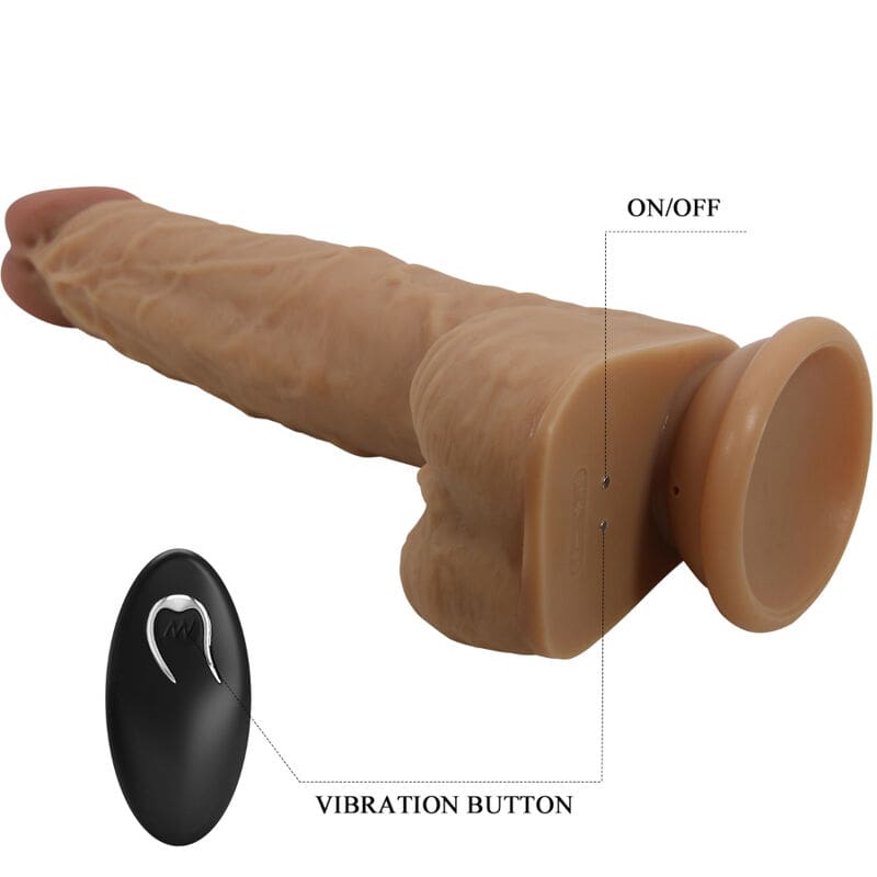 JONATHAN DILDO SILICONA 3 VIBRACIONES + 3 MEDIDAS INSERCIÓN CONTROL REMOTO 21 CM