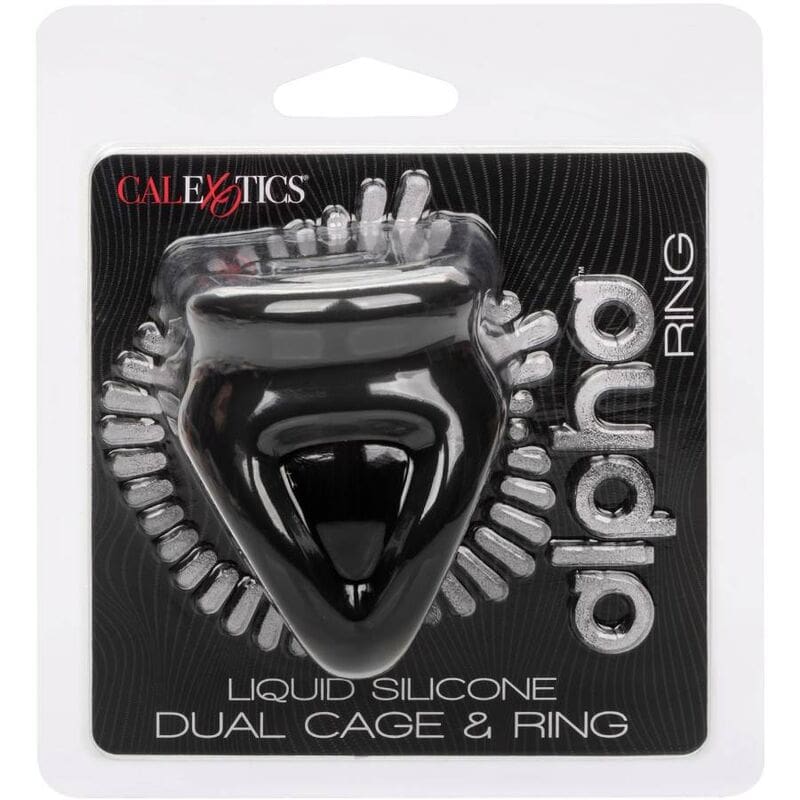 ALPHA ANILLO DE JAULA DOBLE NEGRO