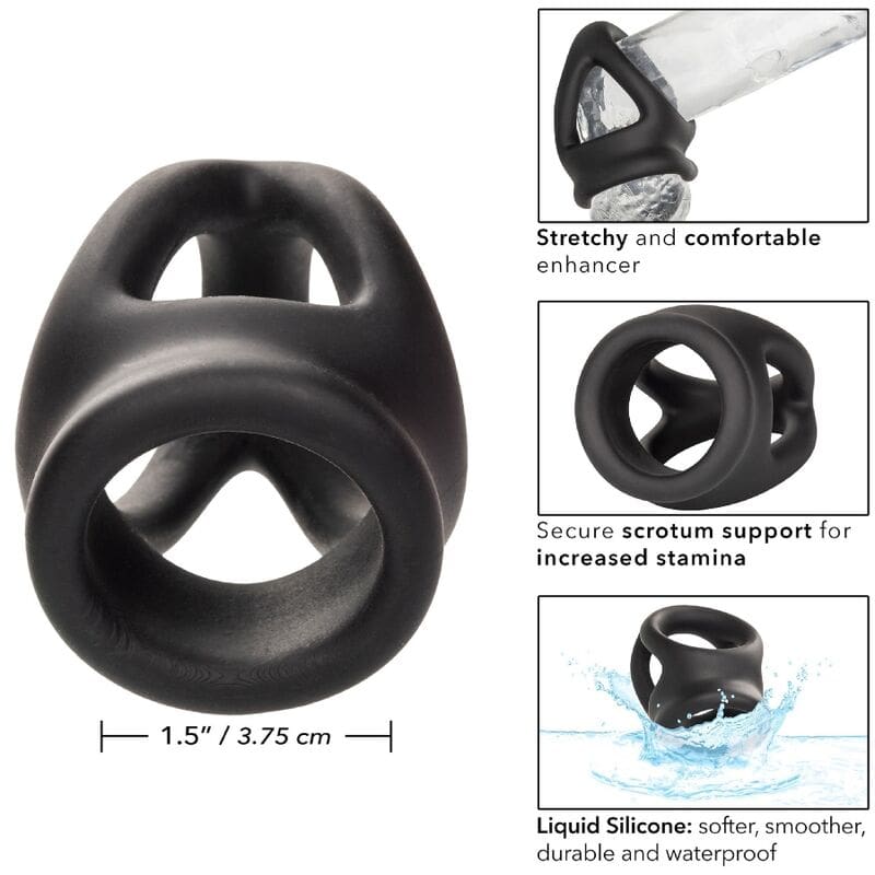 ALPHA ANILLO DE JAULA DOBLE NEGRO