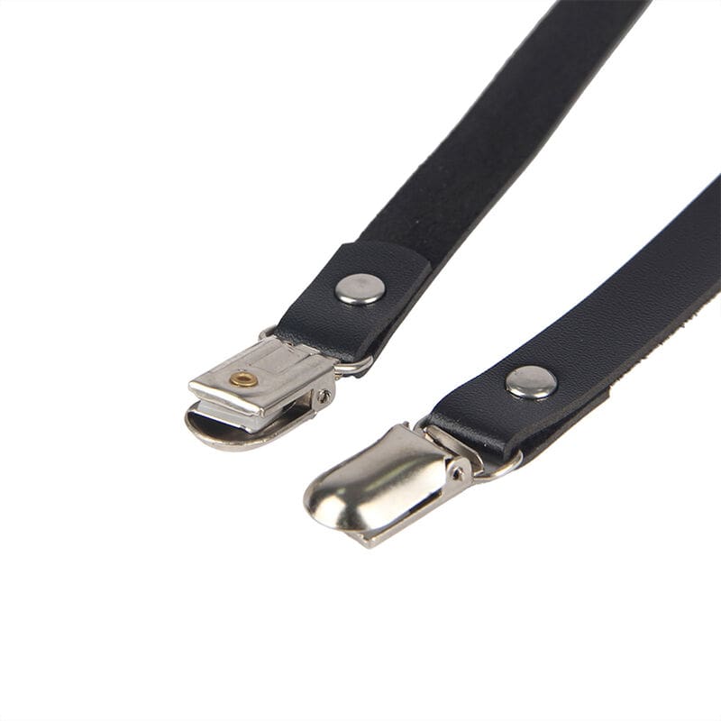 ARNÉS DE PIERNA CADENA CUERO NEGRO TALLA ÚNICA