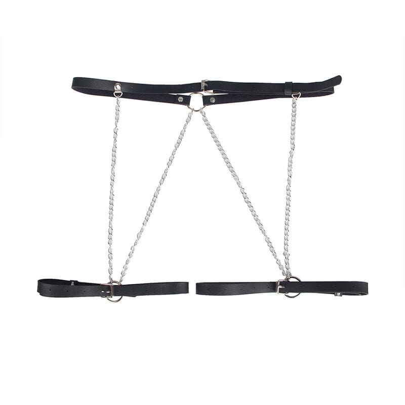 ARNÉS FORMA CINTURON CUERO NEGRO TALLA ÚNICA