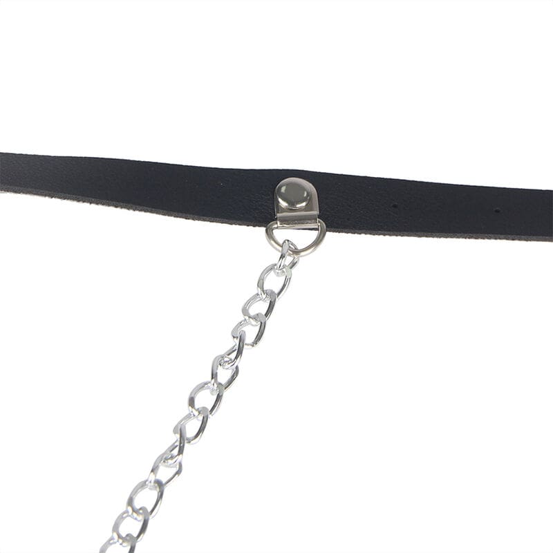 ARNÉS FORMA CINTURON CUERO NEGRO TALLA ÚNICA