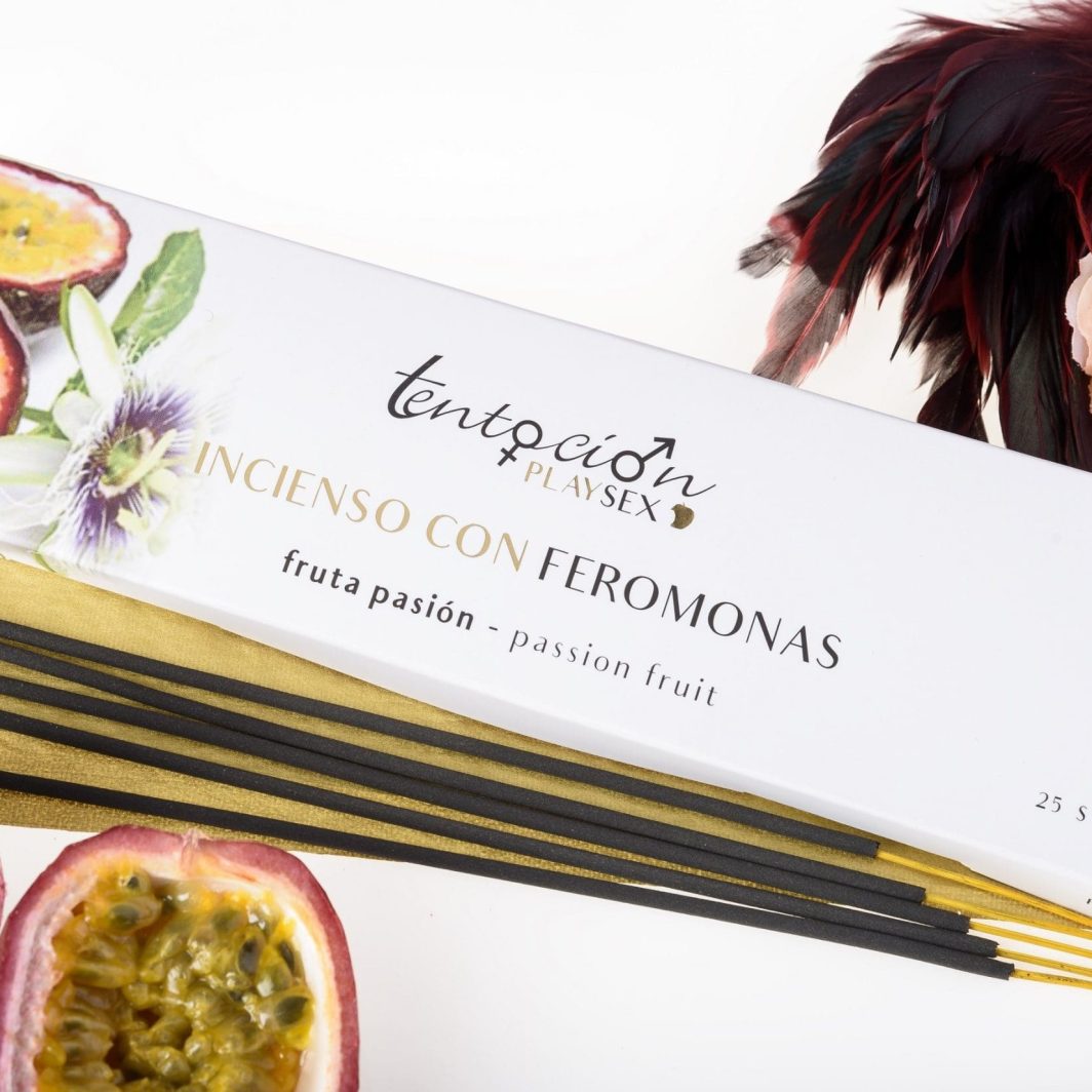 INCIENSO CON FEROMONAS FRUTA PASIÓN ESTUCHE 25 STICKS