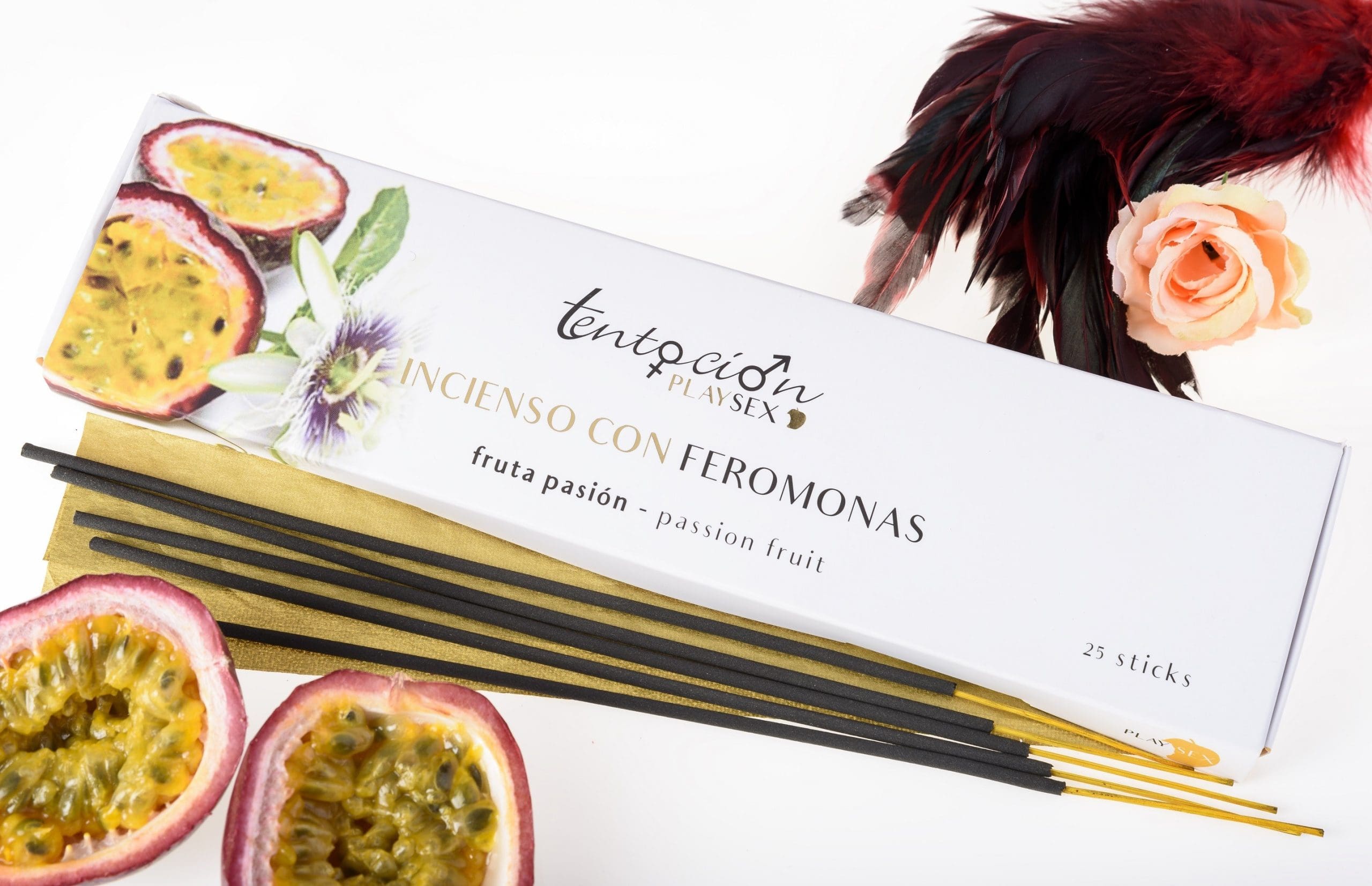 INCIENSO CON FEROMONAS FRUTA PASIÓN ESTUCHE 25 STICKS