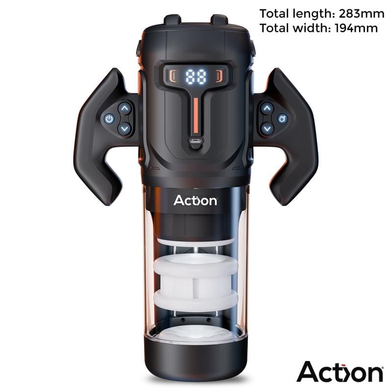 ACTION Zyon Masturbador Automático Avanzado con Up and Down y Rotación