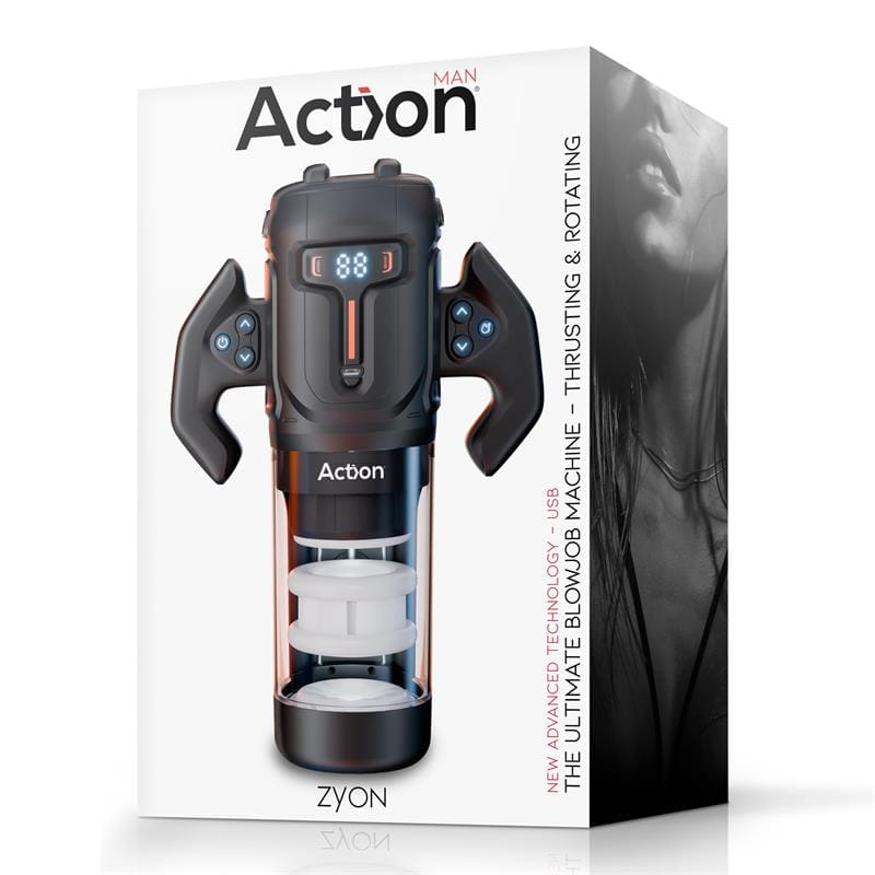 ACTION Zyon Masturbador Automático Avanzado con Up and Down y Rotación