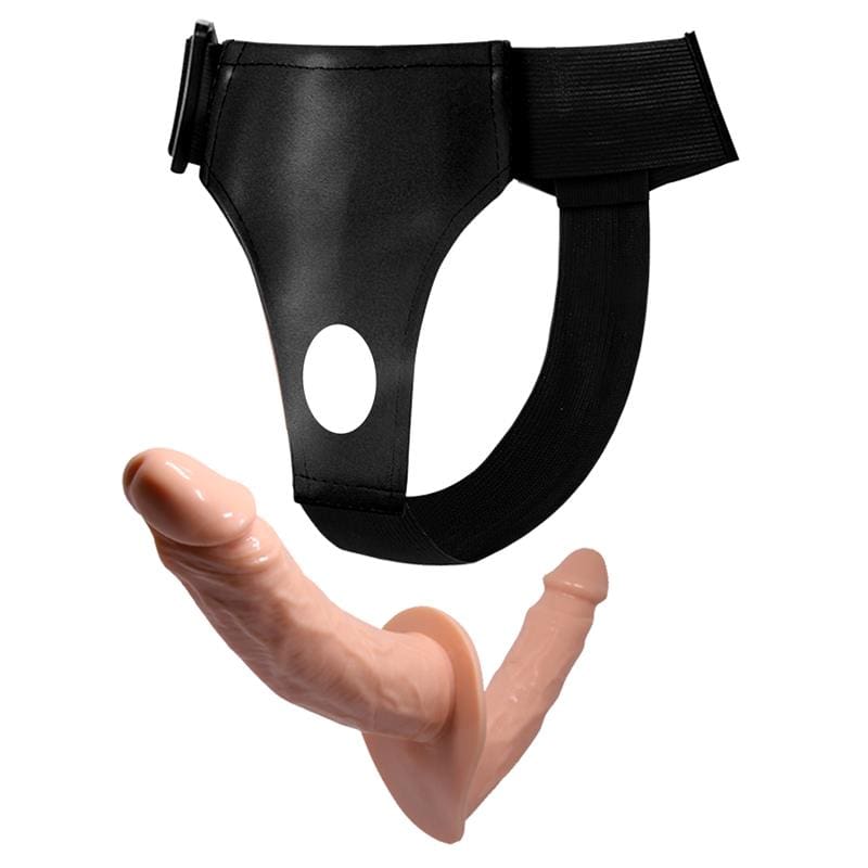 PRETTYLOVE Arnés con Dildo Doble 7.1" + 5.9"