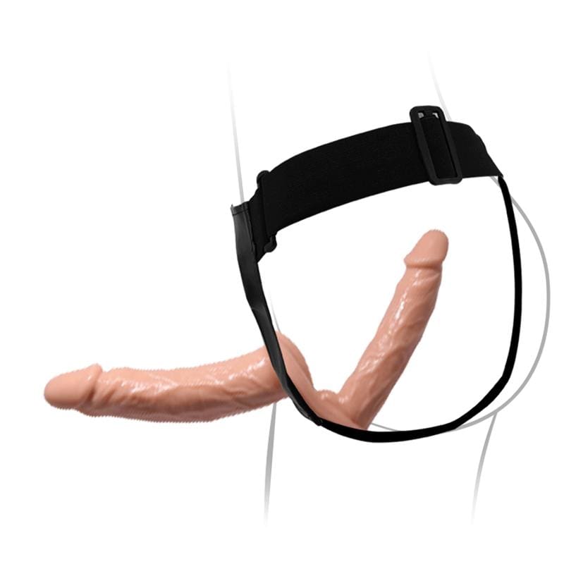 PRETTYLOVE Arnés con Dildo Doble 7.1" + 5.9"