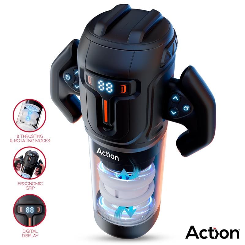 ACTION Zyon Masturbador Automático Avanzado con Up and Down y Rotación