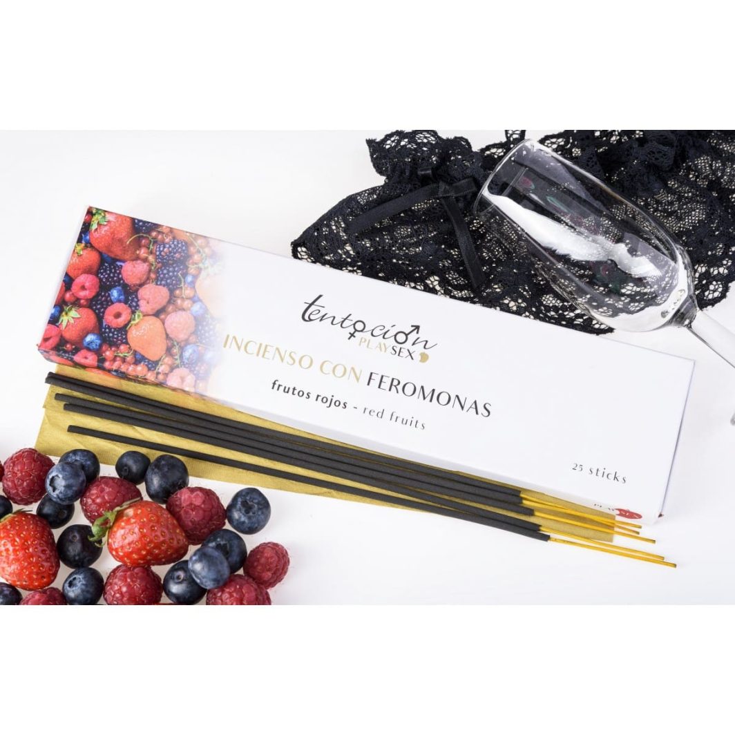 INCIENSO CON FEROMONAS FRUTOS ROJOS ESTUCHE 25 STICKS