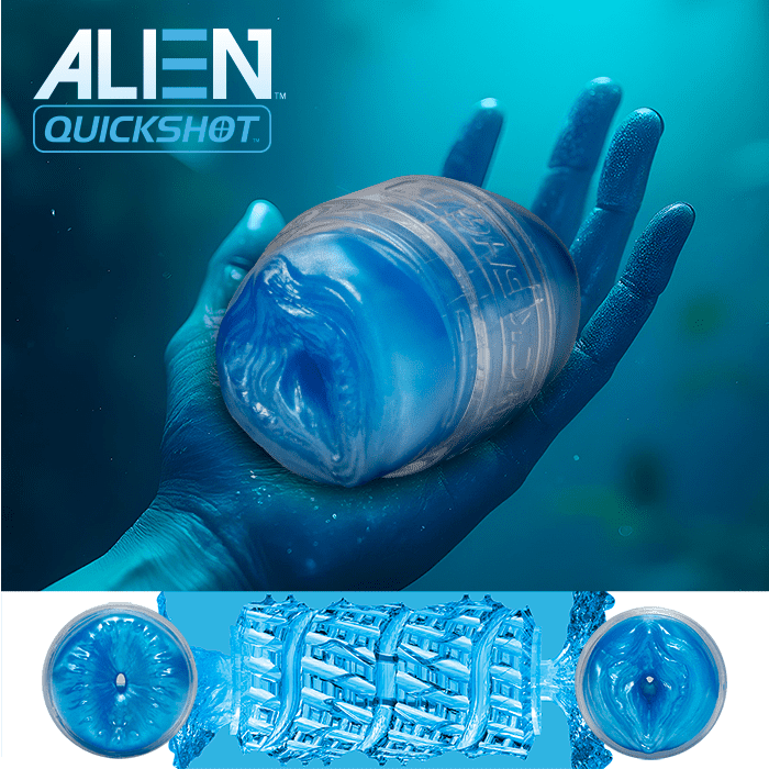 FLESHLIGHT - ALIEN QUICKSHOT MASTURBADOR DOBLE VAGINA Y ANO regalo lubricante