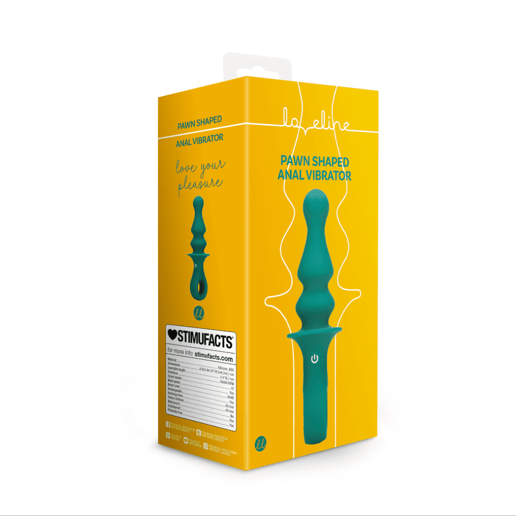 VIBRADOR ANAL SILICONA PAWN ESTRÍADO VERDE