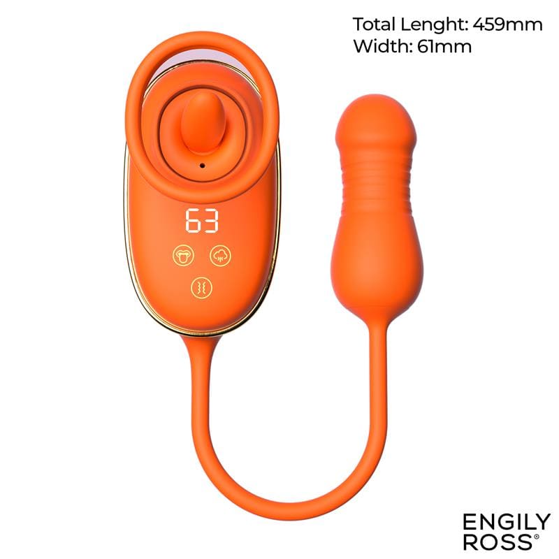ENGILY ROSS Lizer Pro Estimulador con Lengua Oscilante, Bomba de Vacio y Huevo con Up and Down
