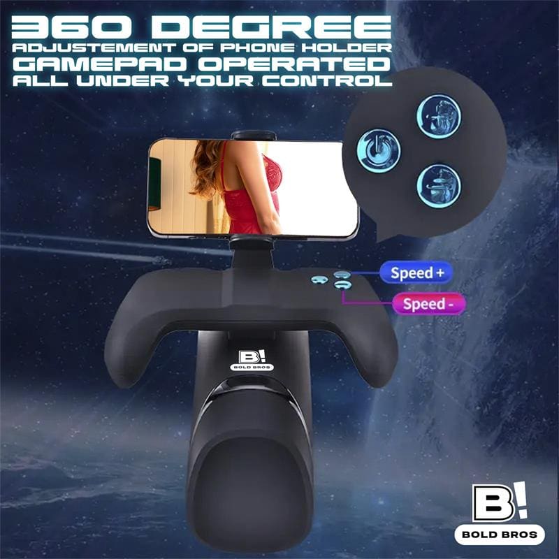 BOLD BROS Conty Masturbador con Thrusting, Vibración y Calor Game Controller