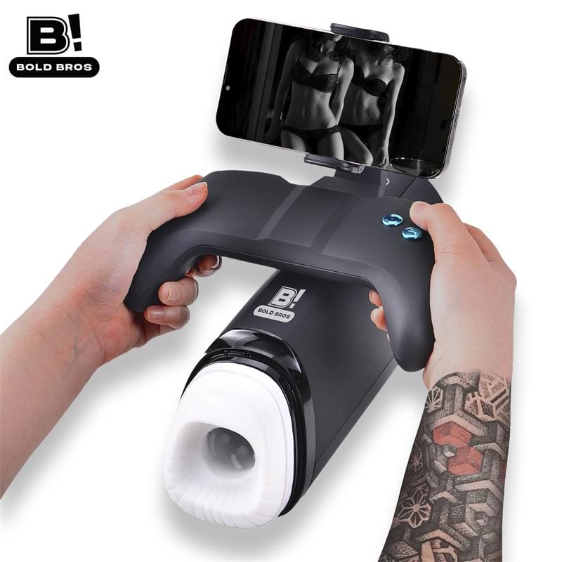 BOLD BROS Conty Masturbador con Thrusting, Vibración y Calor Game Controller