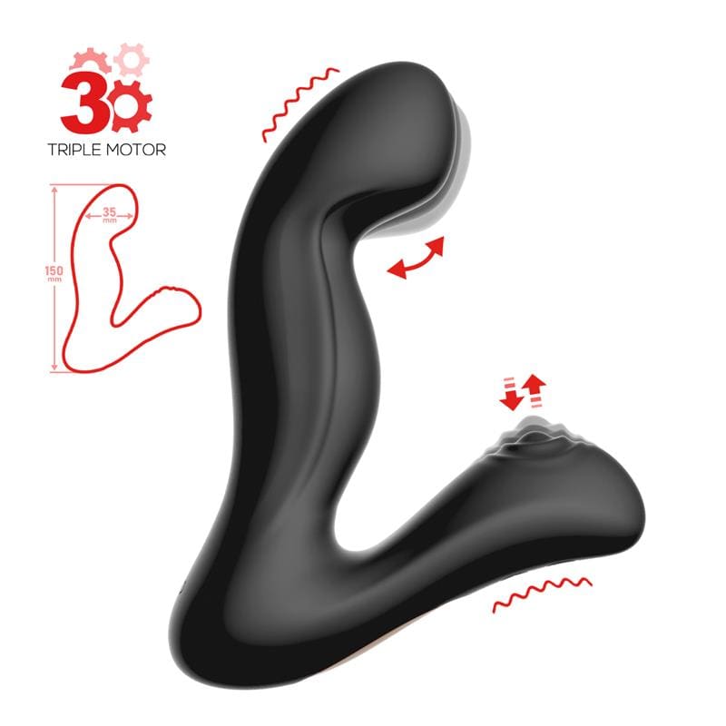 ACTION Convo Prostate Stimulator with Tapping and Finger Wiggle Function