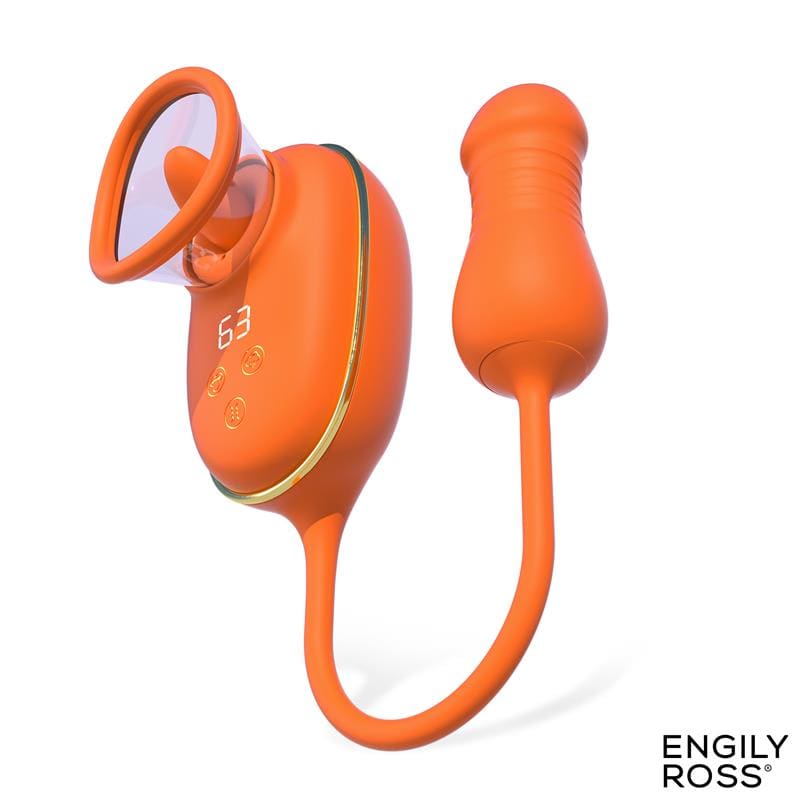 ENGILY ROSS Lizer Pro Estimulador con Lengua Oscilante, Bomba de Vacio y Huevo con Up and Down