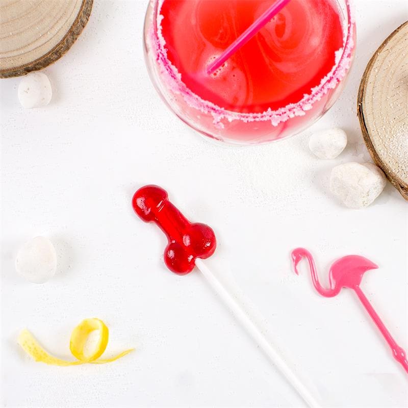 SECRET PLAY Piruleta de Pene Sabor Daiquiri de Fresa con Alcohol