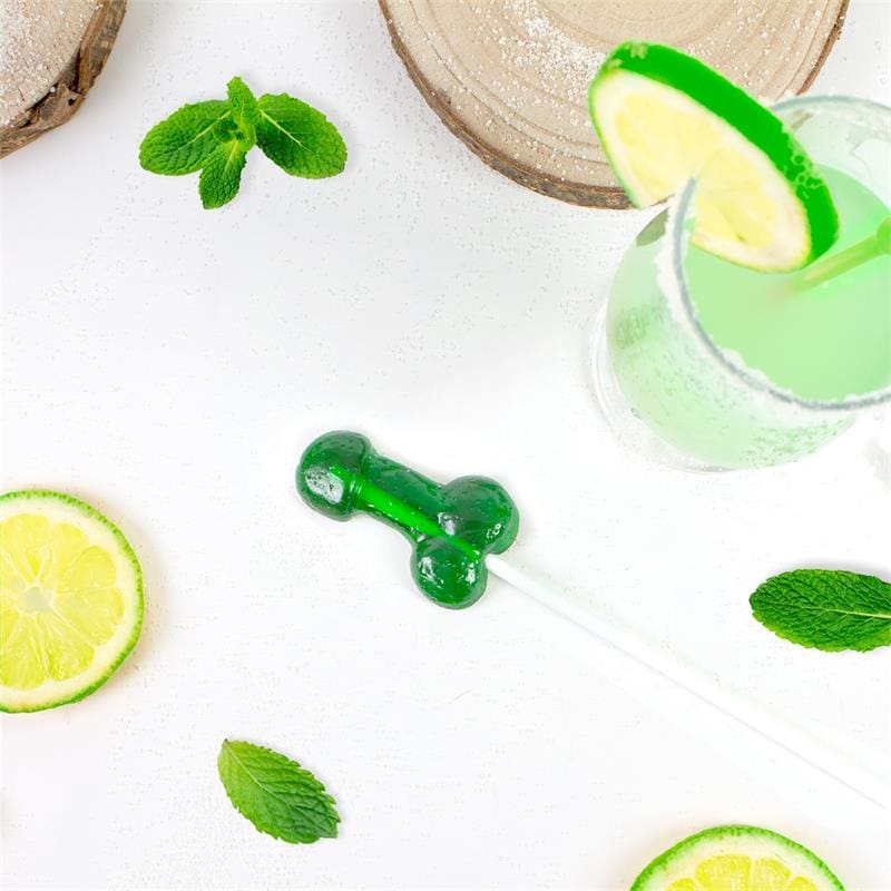 SECRET PLAY Piruleta de Pene Sabor Mojito con Alcohol