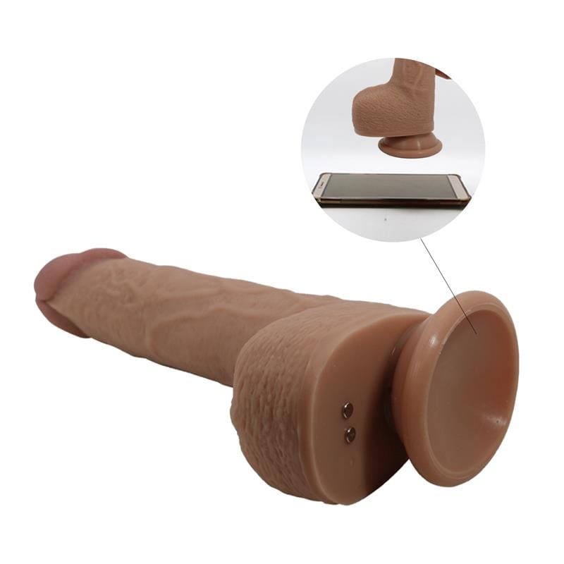 PRETTYLOVE Tommy Dildo Realista con Vibración y Thrusting con Contorl Remoto