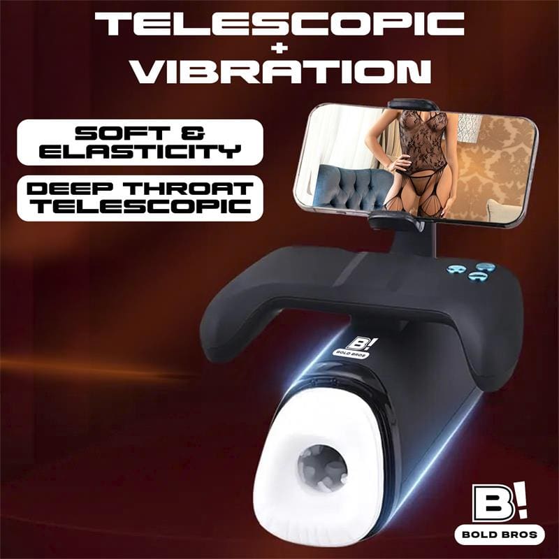 BOLD BROS Conty Masturbador con Thrusting, Vibración y Calor Game Controller