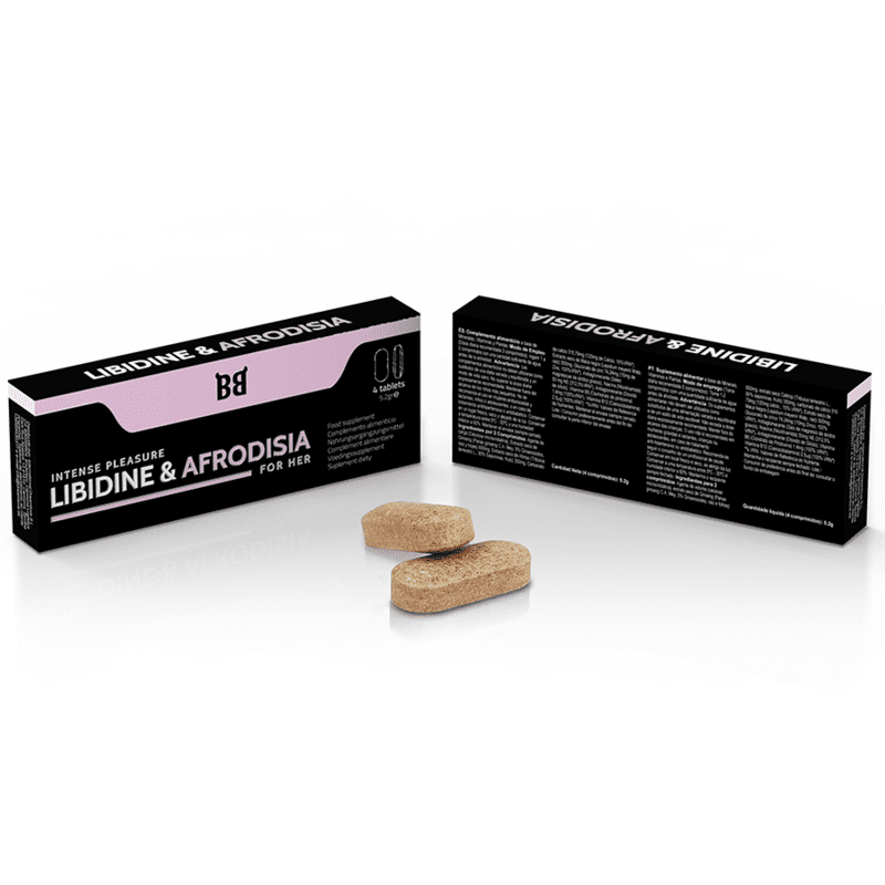BLACK BULL LIBIDINE & AFRODISIA PLACER INTENSO PARA MUJER 4 CÁPSULAS