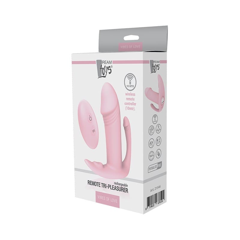 VIBES OF LOVE REMOTE TRI-PLEASURER Vibrador control remoto Recargable