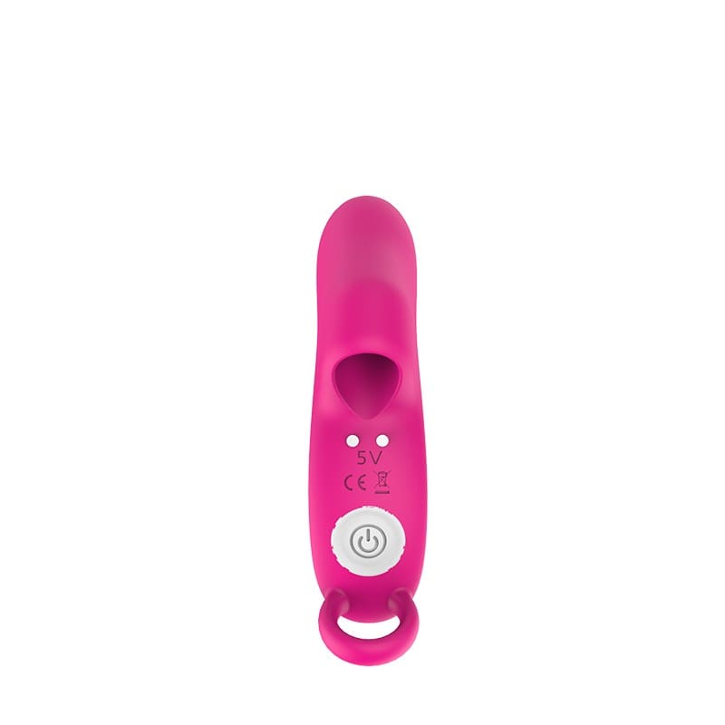 VIBRADOR DEDO LOVE FINGER RECARGABLE 9 MODOS MAGENTA