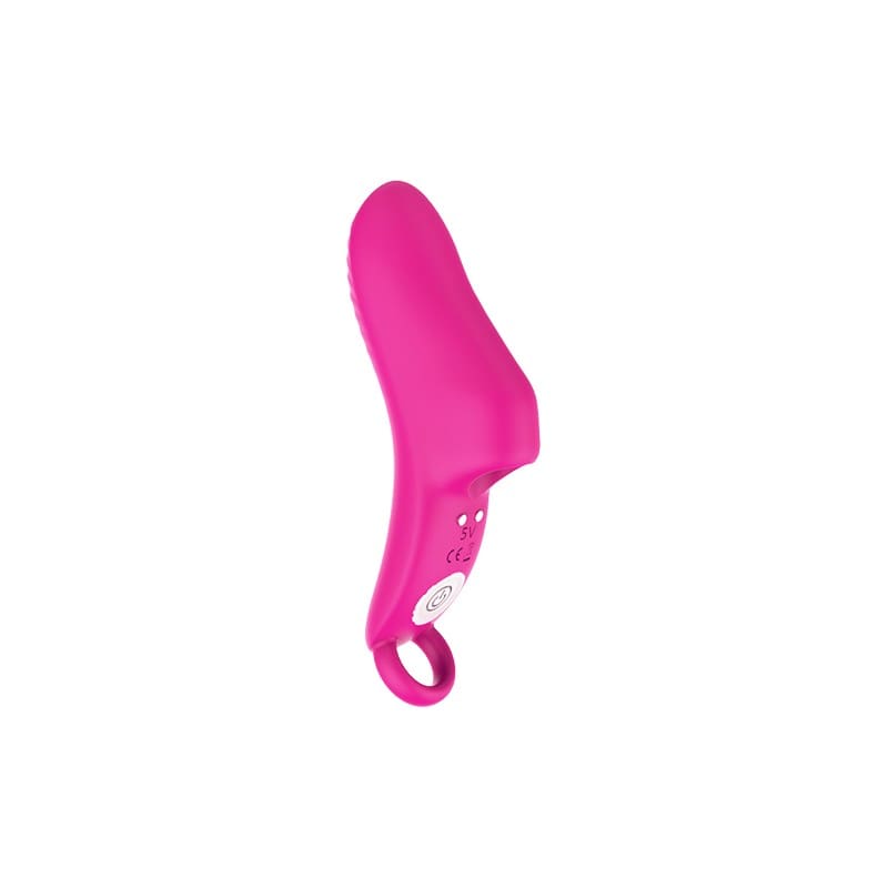 VIBRADOR DEDO LOVE FINGER RECARGABLE 9 MODOS MAGENTA