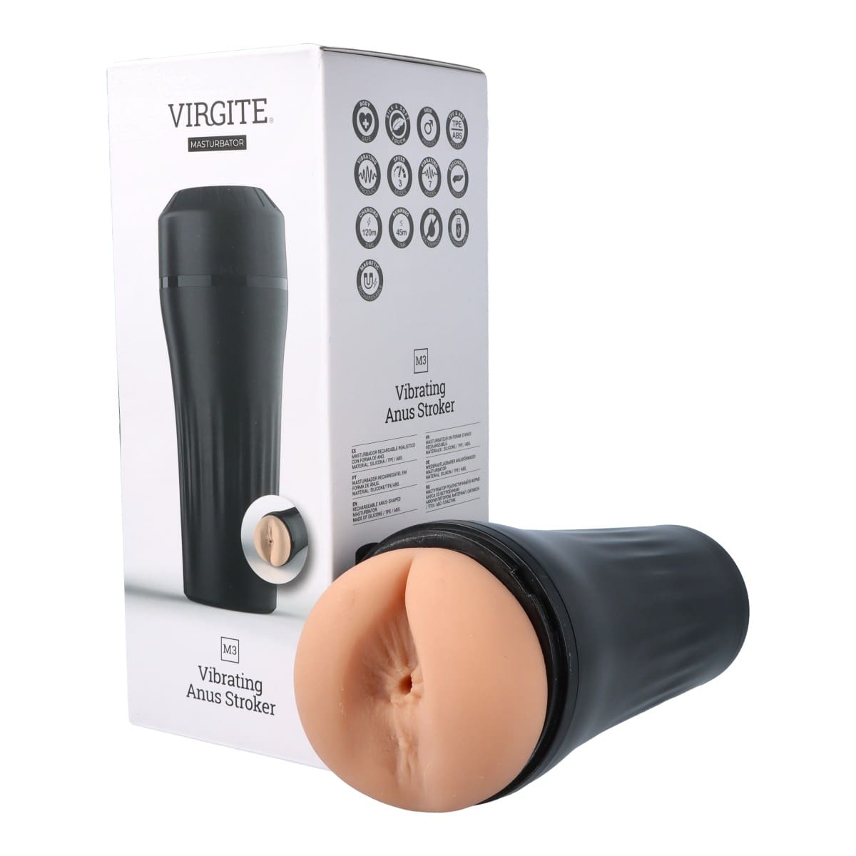 MASTURBADOR M3 VIBRADOR ANO USB FLESH