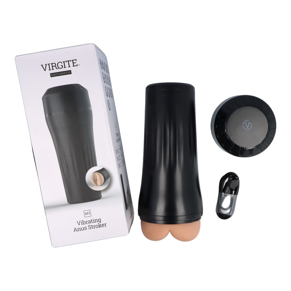 MASTURBADOR M3 VIBRADOR ANO USB FLESH