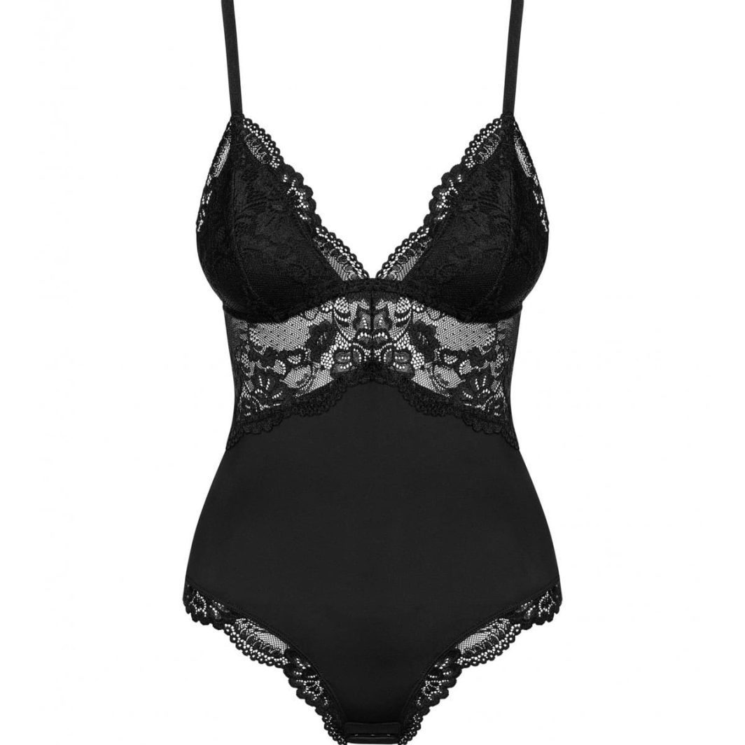 BODY CON ENCAJE NEGRO 2XL/3XL