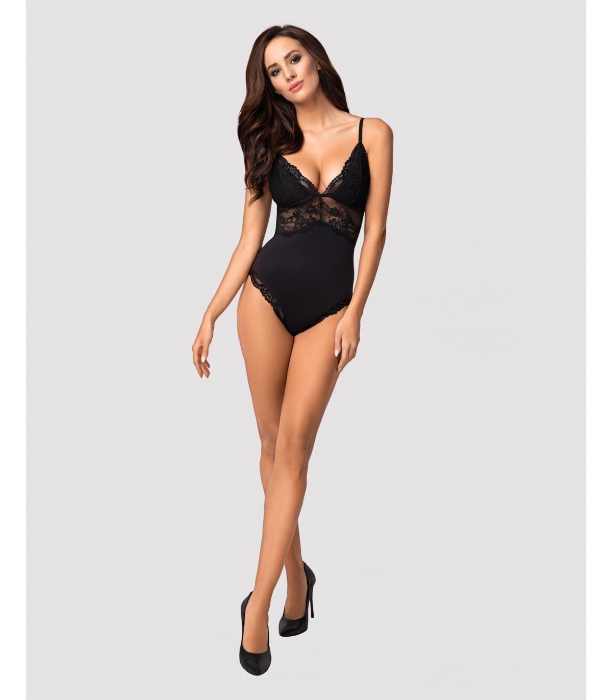 BODY CON ENCAJE NEGRO 2XL/3XL - Imagen 6