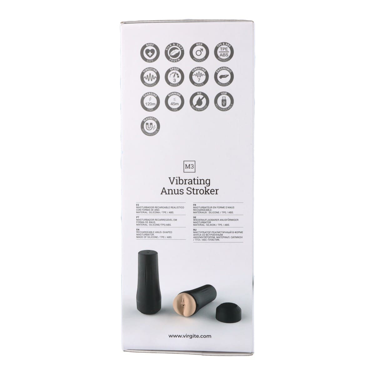 MASTURBADOR M3 VIBRADOR ANO USB FLESH