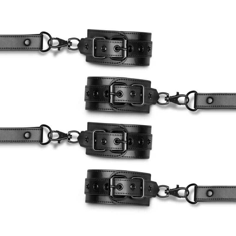 Hogtie con esposas para las manos y los tobillos