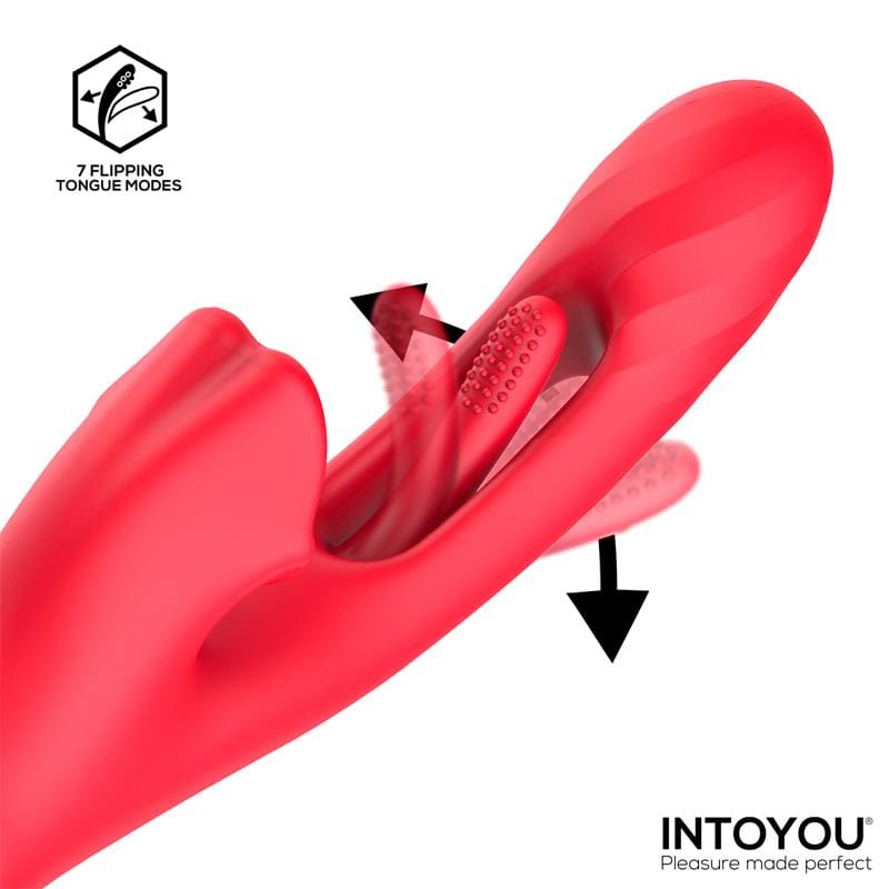 INTOYOU Grant Vibrador con Flipping y Lengua Licking 360º