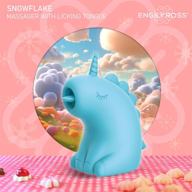 ENGILY ROSS Snowflake Estimulador con Lengua Licking - Lameteo