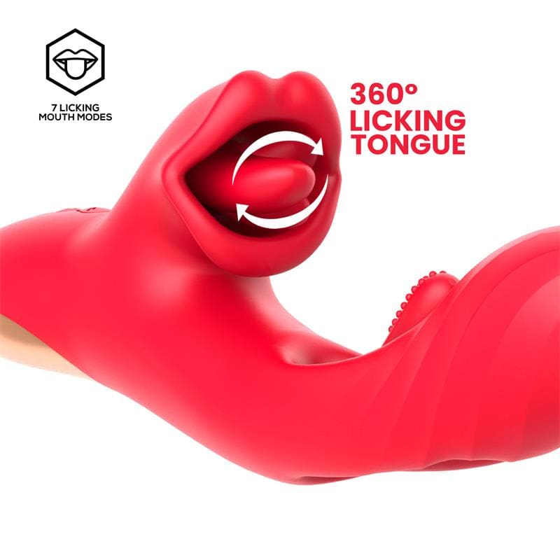 INTOYOU Grant Vibrador con Flipping y Lengua Licking 360º