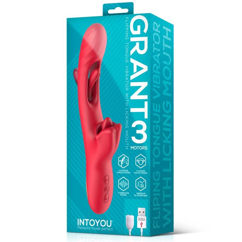 INTOYOU Grant Vibrador con Flipping y Lengua Licking 360º