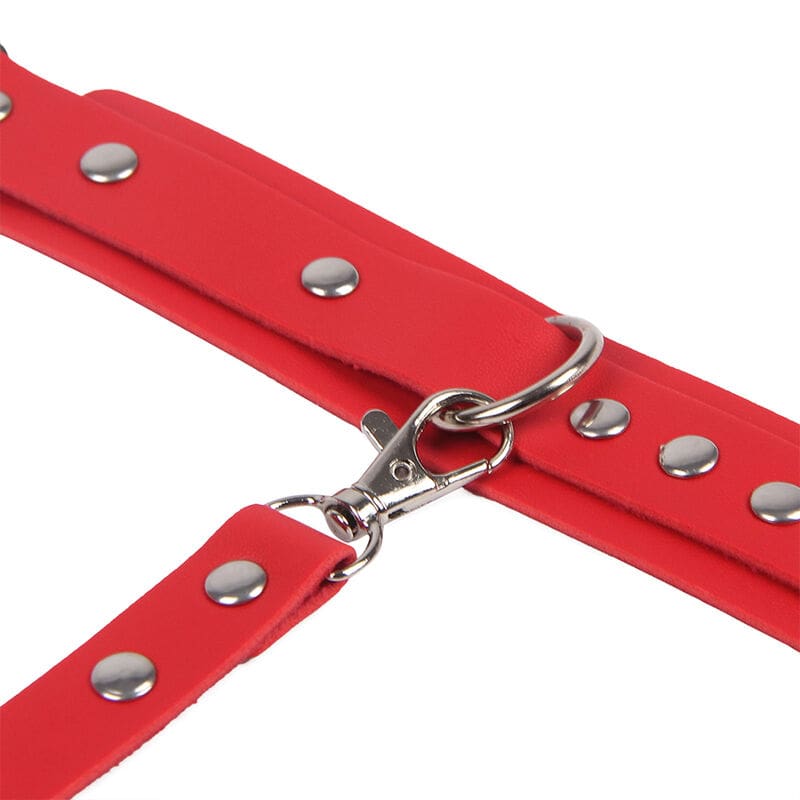 SUBBLIME - ESPOSAS CON CINTURÓN BONDAGE ROJO TALLA ÚNICA - Imagen 7