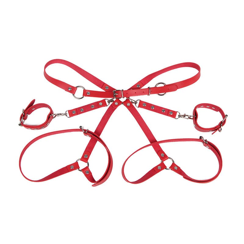 SUBBLIME - ESPOSAS CON CINTURÓN BONDAGE ROJO TALLA ÚNICA - Imagen 9