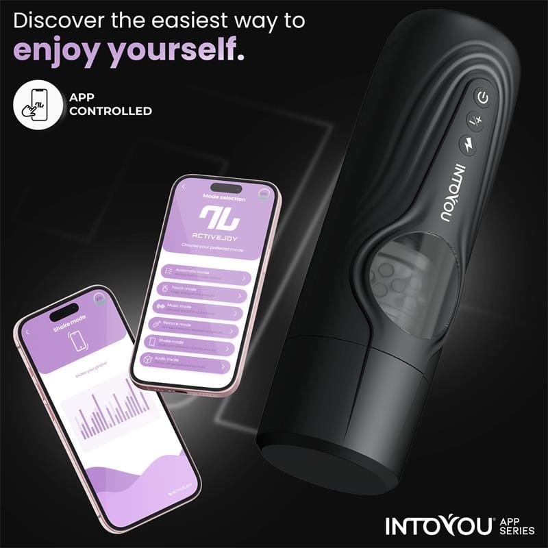 INTOYOU APP SERIES Egor Masturbador Masculino con Rotación y Thrusting con APP - Imagen 3