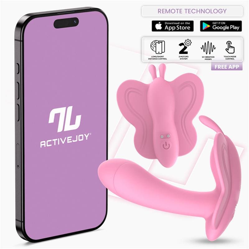 INTOYOU APP SERIES Wingy Estimulador Mariposa con APP Rosa