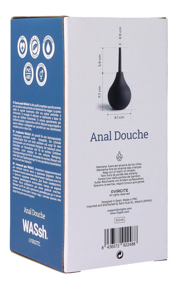 ENEMA LIMPIEZA ANAL NEGRA 89 ML