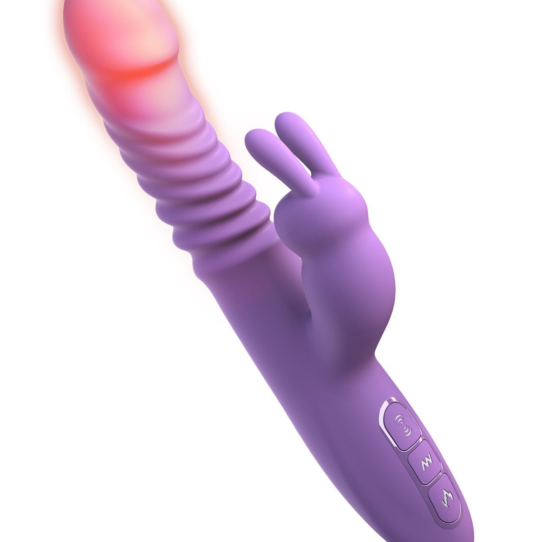 HER THRUSTING SILICONE RABBIT PURPLE