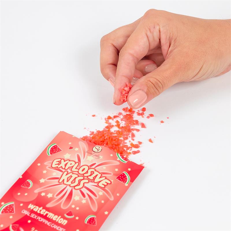 SECRET PLAY Caramelos Explosivos Sexo Oral Popping Candies Unidad Sabor Sandía - Imagen 3