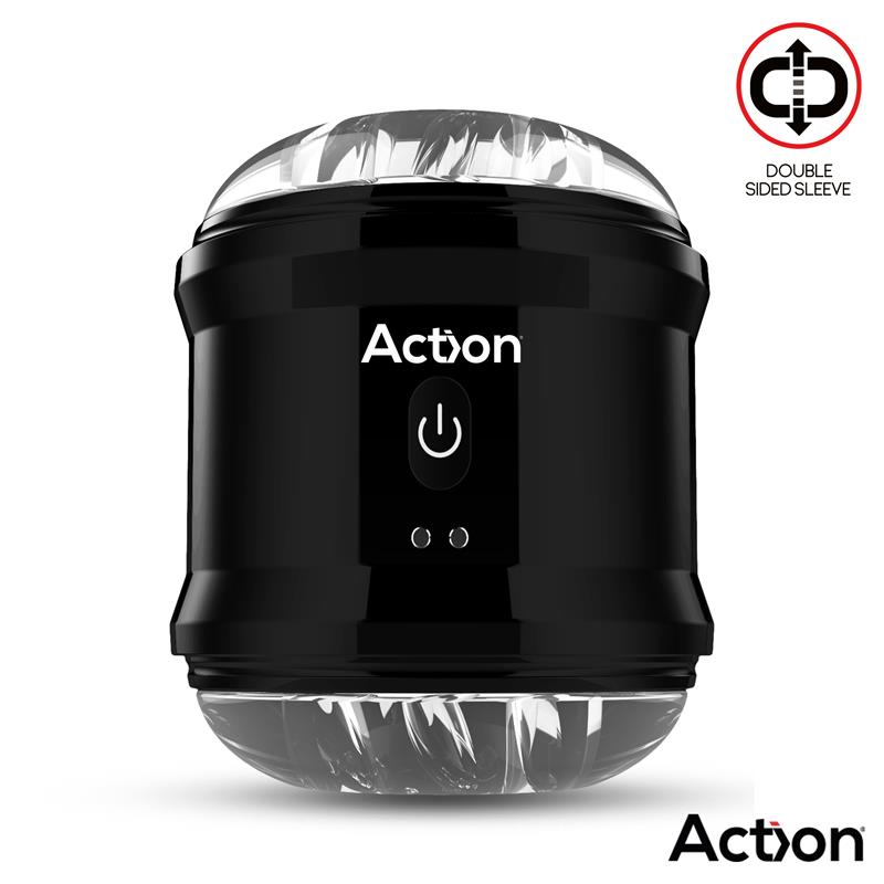 ACTION Thor Masturbador con Vibración Doble Orificio