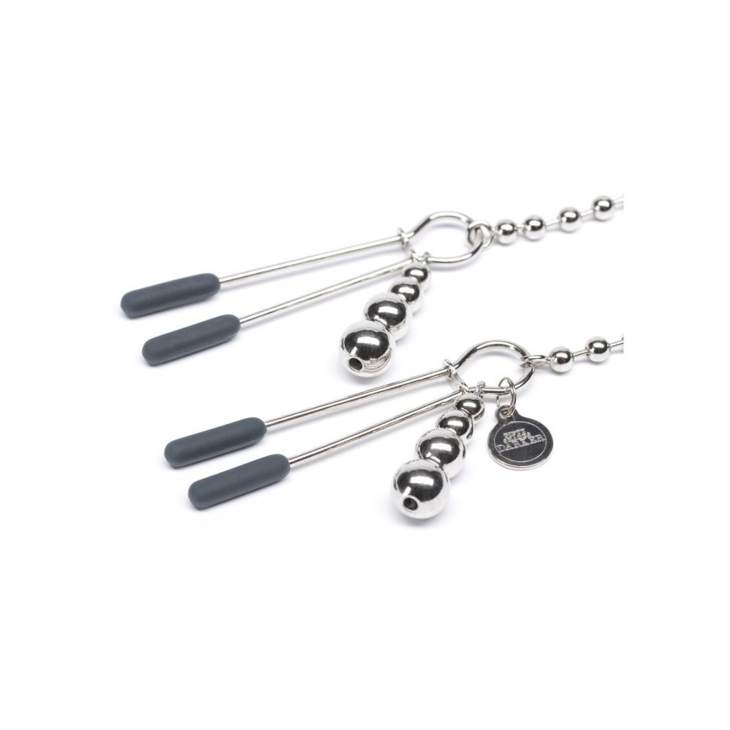 FIFTY SHADES AT MY MERCY BEADED CHAIN NIPPLE CLAMPS